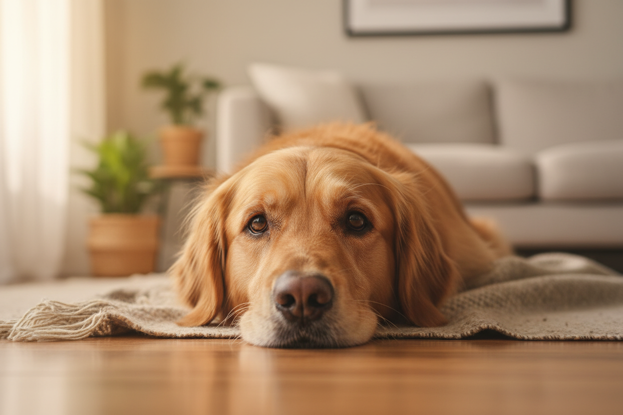 Cara de perro aburrido en casa | Peludo Market
