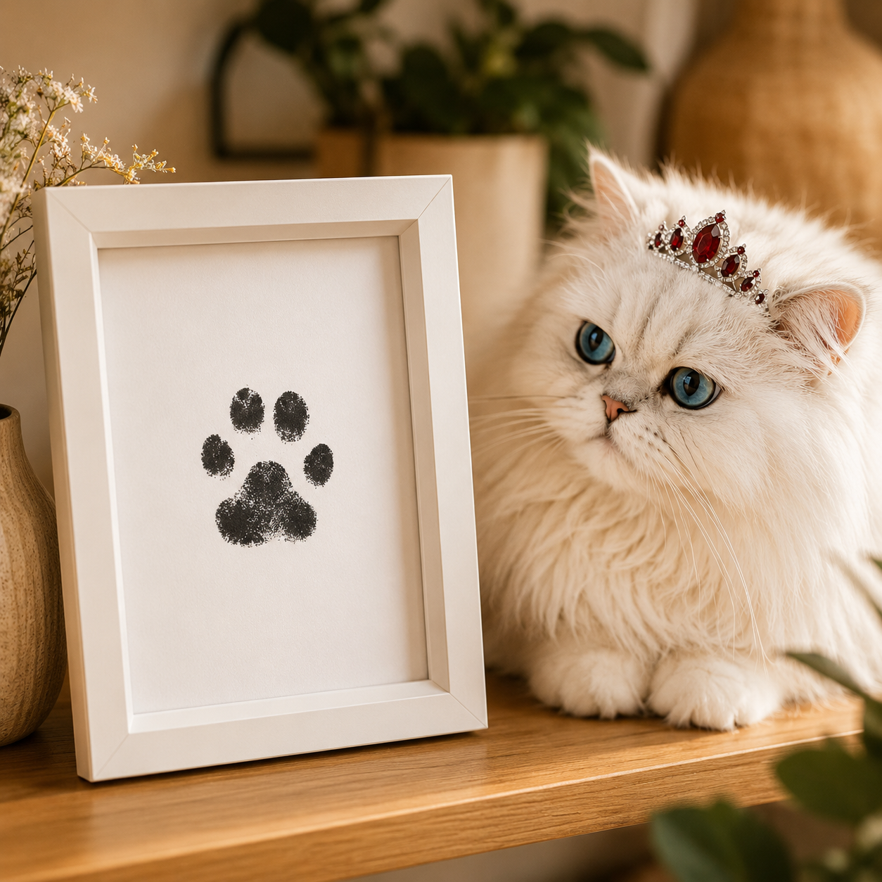 Kit Huella de Pata para Mascotas — Recuerdo Sin Tinta para Perros y Gatos