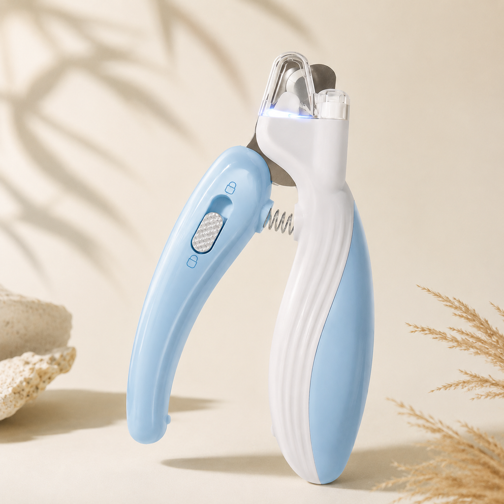 Cortauñas para mascotas con luz LED tijeras de grooming para perros y gatos - Peludo Market